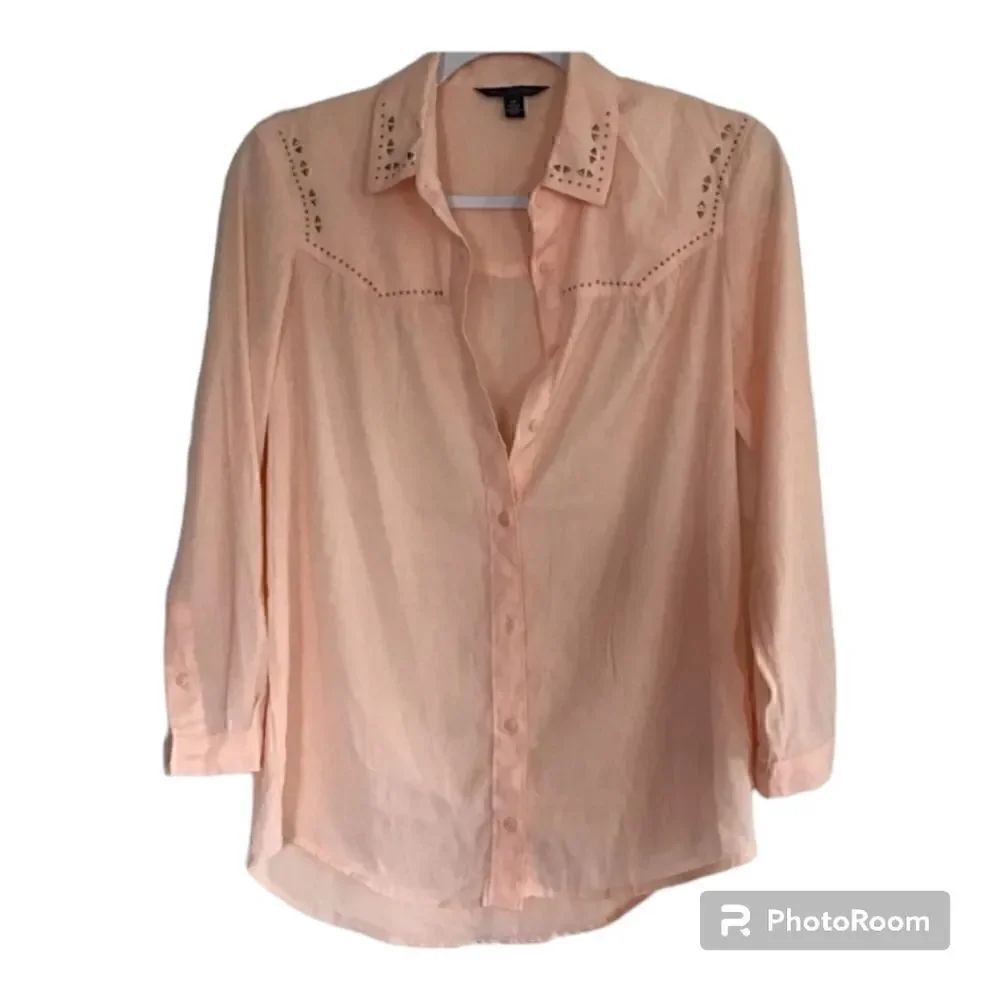 American Eagle Studded Button Up Blouse